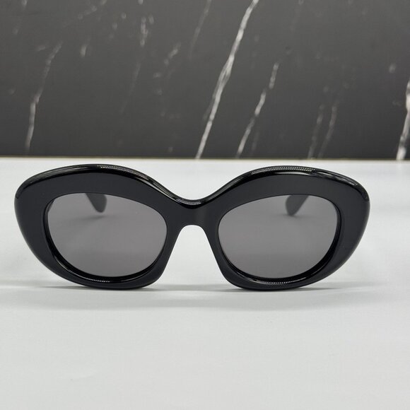 NEW LOEWE LW40153I 01A WOMEN SUNGLASSES BLACK LOEWE EYEWEAR - Picture 3 of 9